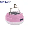 NEWDAYS brand's new cross-border solar charging flying saucer bulb magnetic hanging light, night market street stall, household backup emergency led camping circular Item Picture